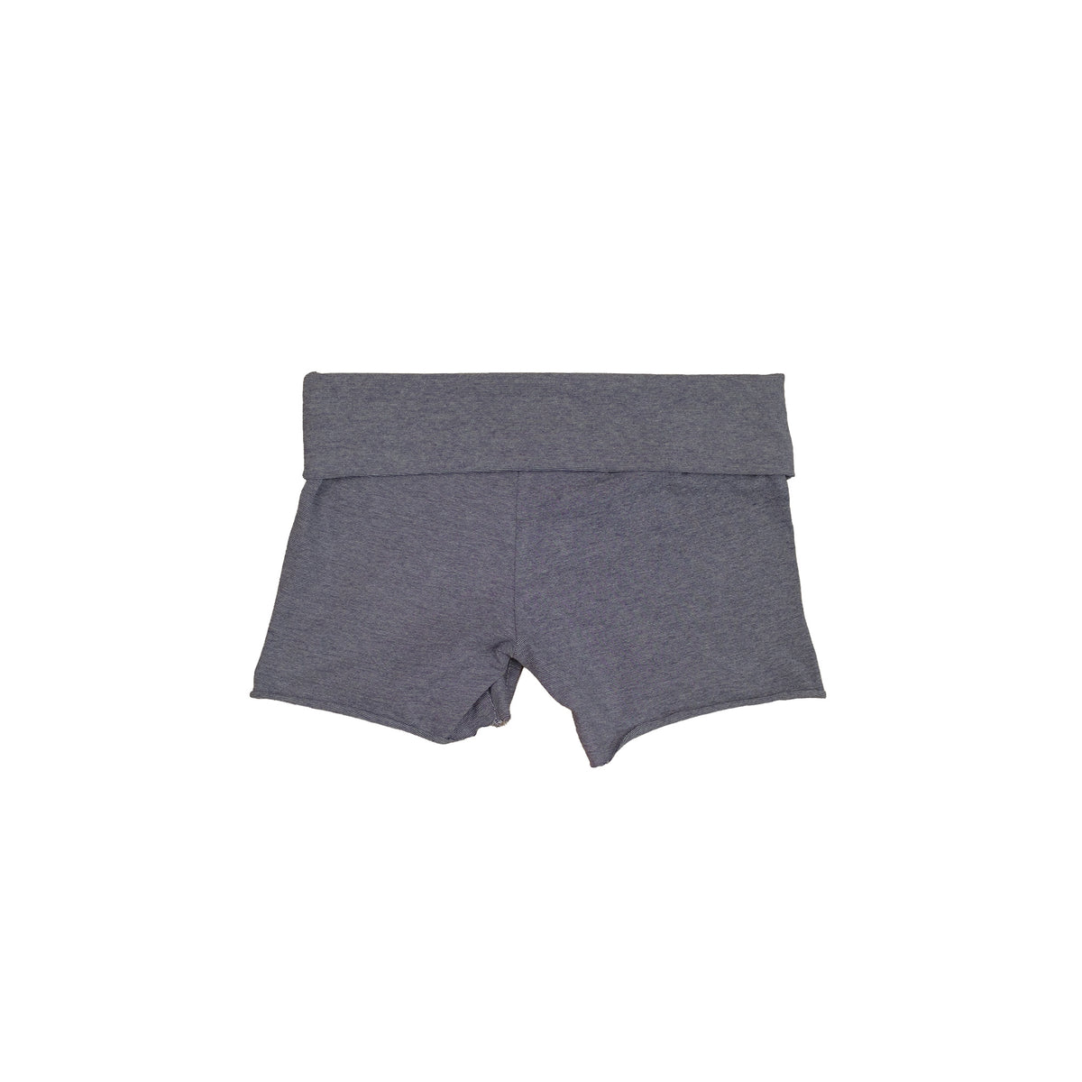 Charcoal Striped Micro Shorts